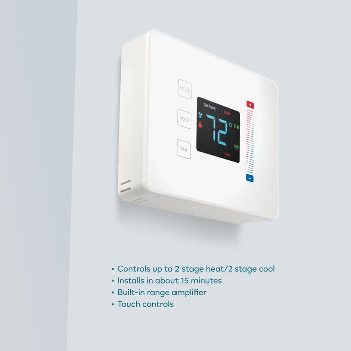 Centralite Pearl Thermostat (Works with SmartThings, Spectrum, Cox, Time Warner Cable, Vera, and ZigBee Platforms), White