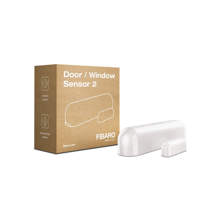 Fibaro FGDW-002-1 FGDW0021 Door/Window v2 with Temperature Sensor, Z-Wave Plus, FGWD-002-1, White