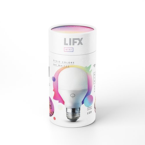 LIFX Mini 800-Lumen LED Light Bulb (L3A19MC08E26) Multi Colored - 1 Pack, 120 volts, 9W - New