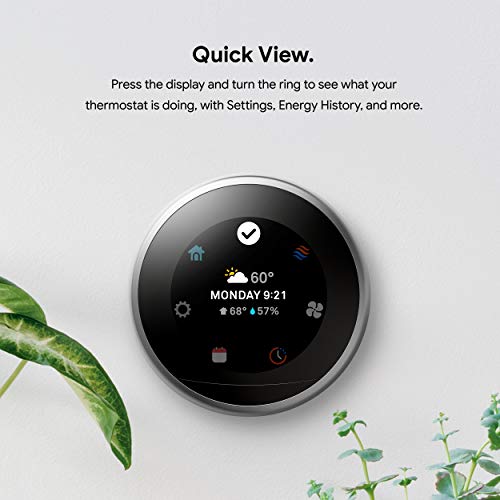 Google Nest Learning Thermostat (3rd Gen) - White