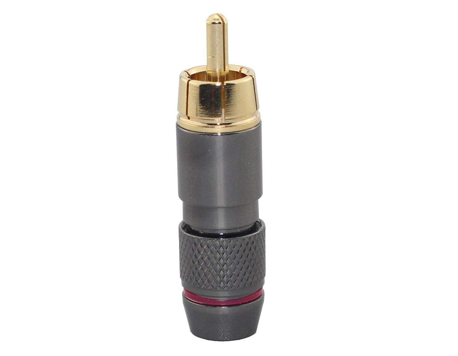 KK Product Hi End RCA Male Plug Adapter Audio Phono Gold Plated Solder Connector Wv-hfr2in1 (2 pcs)