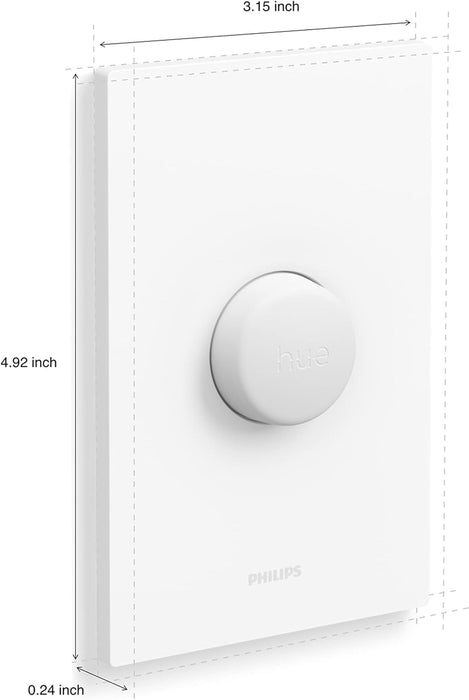 Philips Hue Smart Button for Hue Smart Lights, Smart Light Control, Bluetooth & Zigbee Compatible (Hue Hub Required)