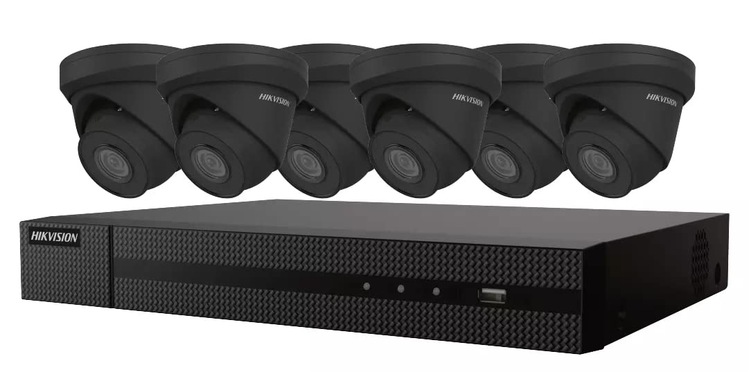 Hikvision EKI-K82T46B Value Express Kit 8-Channel PoE 8MP 4K NVR with 2TB HDD & 6 4MP IP Turret Cameras