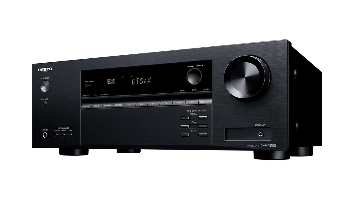 Onkyo TX-NR5100 7.2-Channel 8K Smart AV Receiver Smart Home Ecosystem integrates with Apple Airplay, Alexa, Google apps