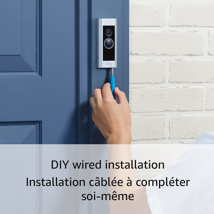 Ring Wired Doorbell Plus (Video Doorbell Pro) – Upgraded, with added security features and a sleek design (existing doorbell wiring required)