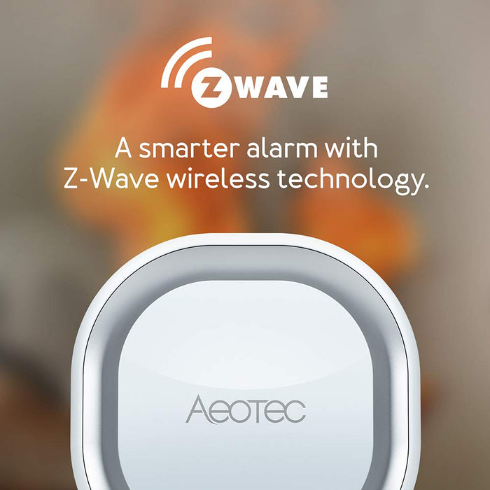 Aeotec Siren 6, Z-Wave Plus S2 Enabled Zwave Siren Safety Speaker, Wall-Mounted Sound & Light Security Intruder Zwave Alarm with Backup Battery, 110dB