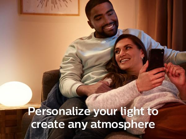 Philips Hue White Ambiance 5.5W Equivalent 25W GU10 LED Smart Bulb, Dimmable/Tunable, Bluetooth & Zigbee Compatible, Voice Activated with Alexa, 2-Pack