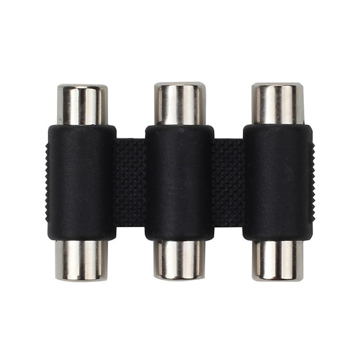 RUITEXUN RCA Audio Video Jointer Coupler, 3 RCA Female to Female Triple (White, Red, Yellow) Connector Composite Adapte