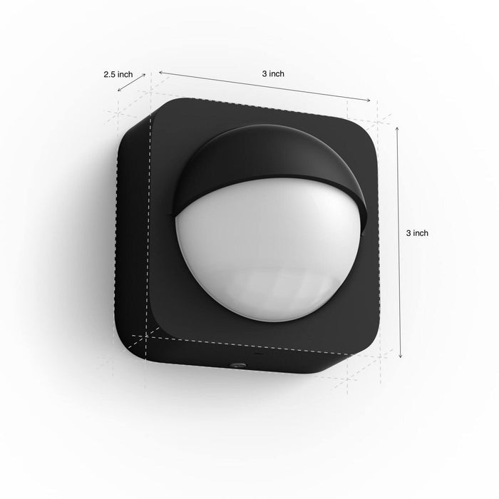 Philips Hue Outdoor Motion Sensor for Smart Lights (Requires Hue Hub) Installation-Free, Smart Home, Smart Lighting, Exclusively for Philips Hue Smart Bulbs, Black (570985)