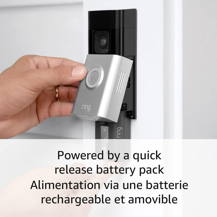 Ring Battery Doorbell Plus | Head-to-Toe HD+ Video, motion detection & alerts, and Two-Way Talk (2023 release)