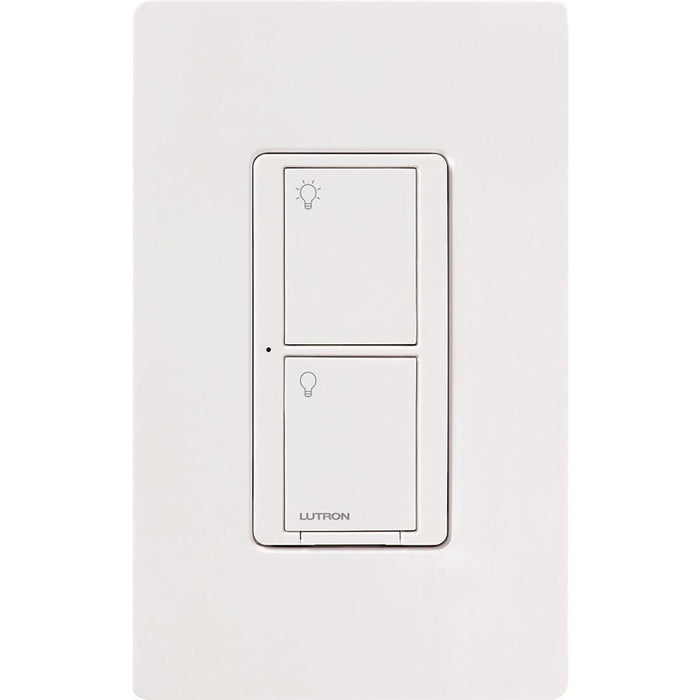 Lutron Caseta Smart Lighting Original Switch for Light Bulbs and Fans, Works w/ Alexa, Apple HomeKit, Google Home (Hub Required), 6A Single-Pole/3-Way, Neutral Required, PD-6ANS-WH, White