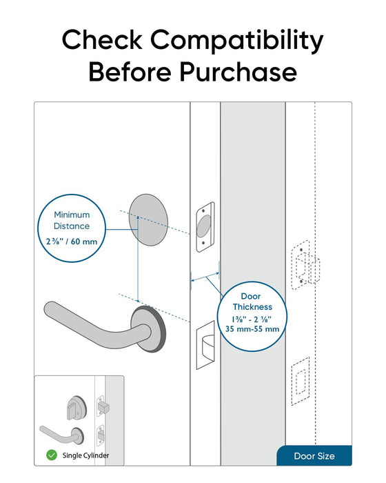 eufy Security Smart Lock S230 - Keyless Fingerprint Lock with Wi-Fi, Remote Access, IP65 Weatherproof, BHMA Certified (E130 Updated Version)