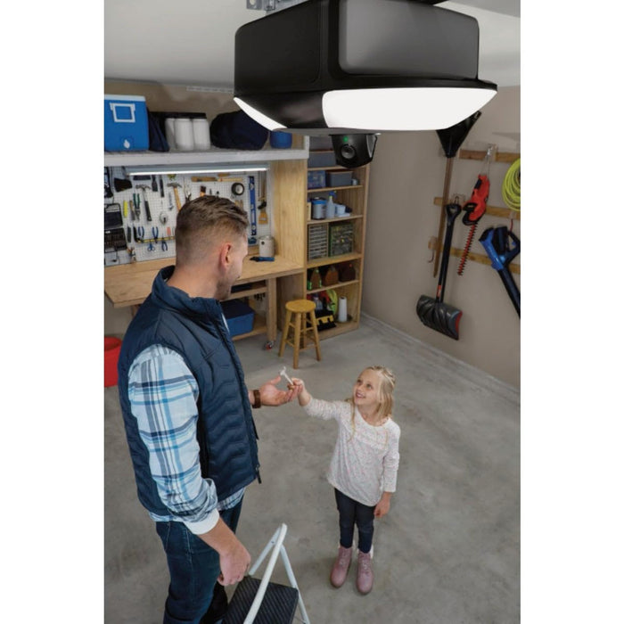 Chamberlain B6753T Smart Garage Door Opener, Video Streaming & Advanced Corner LED Lighting-myQ Smartphone Controlled-Ultra Quiet, Strong Belt Drive & MAX Lifting Power