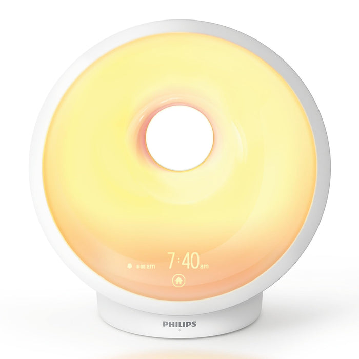 Amazon Exclusive Philips HF3650/60 SmartSleep Sleep and Wake-Up Light, Simulated Sunrise and Sunset, Multiple Lights and Sounds, RelaxBreathe to Sleep