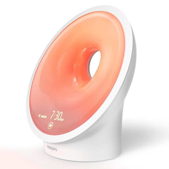 Amazon Exclusive Philips HF3650/60 SmartSleep Sleep and Wake-Up Light, Simulated Sunrise and Sunset, Multiple Lights and Sounds, RelaxBreathe to Sleep