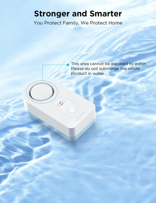 Govee WiFi Water Sensor 3 Pack, Water Leak Detector 100dB Adjustable Alarm and App Alerts, Leak and Drip Alert with Email, Wireless Detector for Home(Support 2.4G WiFi, Not Support 5G WiFi)