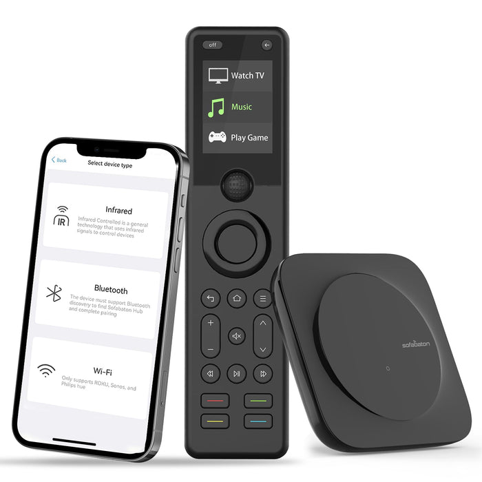 SofaBaton X1S Universal Remote with Hub, Universal Remote Control with One Touch Activities, Customize SofaBaton APP, Compatible with 60 Devices, Works with Alexa Google Assistant, Raise to Wake