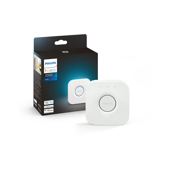 Philips Hue Bridge - Unlock the Full Potential of Hue - Multi-Room and Out-of-Home Control - Create Automations and Zones - Secure, Stable Connection Won't Strain Your Wi-Fi - Works with Voice, Matter