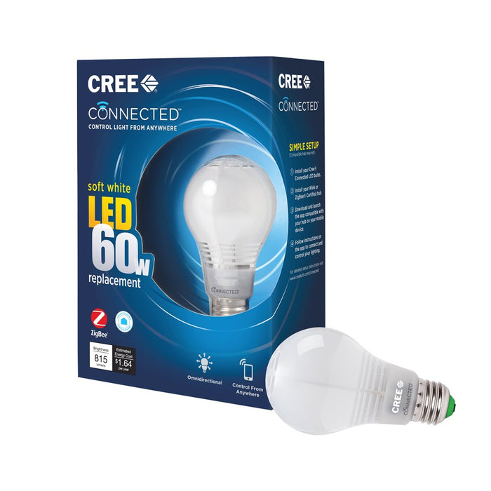 Cree Lighting BA19-08027OMF-12CE26-1C100 Cree Connected LED Smart Bulb, 11watts, 1pk, Soft White (Packaging May Vary)