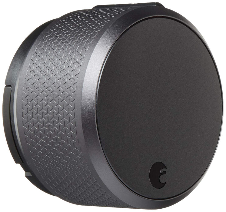 August Home Dark Gray Smart Lock Pro, 3rd Generation Technology, Apple HomeKit and Z-Wave Enabled