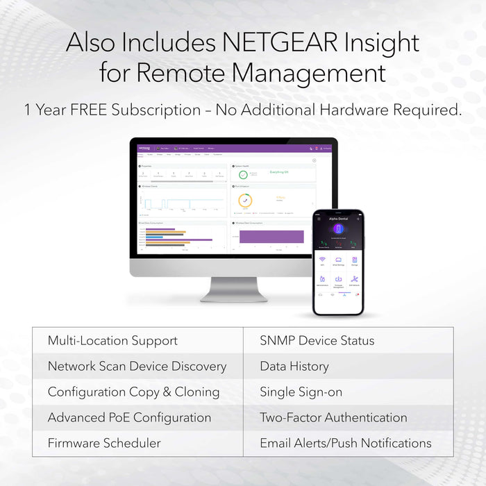 NETGEAR 26-Port PoE Gigabit Ethernet Smart Switch (GS724TP) - Managed, 24 x 1G, 24 x PoE+ @ 190W, 2 x 1G SFP, Optional Insight Cloud Management, Desktop or Rackmount, and Limited Lifetime Protection