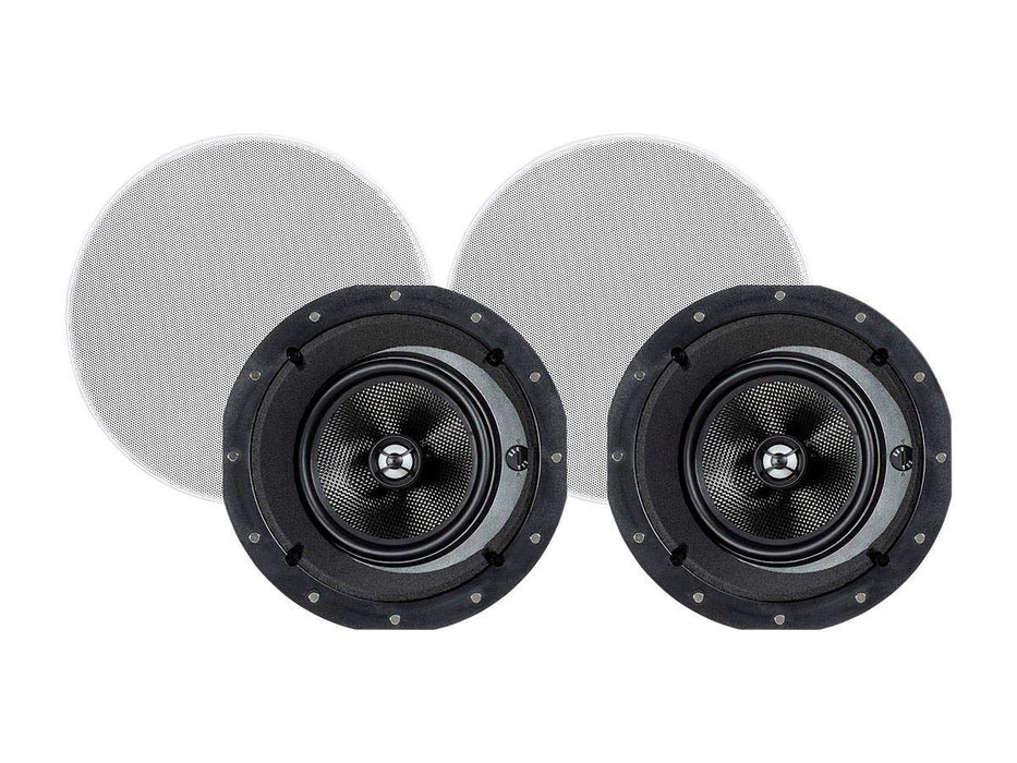 Monoprice Alpha 6.5in in-Ceiling Speakers (Pair) | in-Wall Center Channel Speaker (Single)