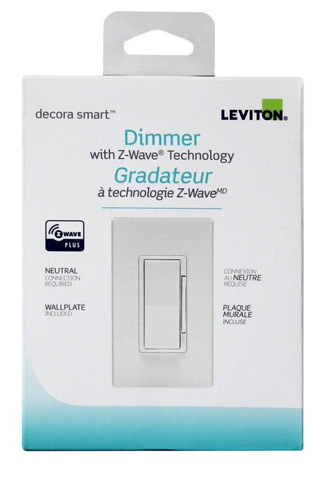 Leviton DZMX1-1LZ Decora Z-Wave Controls Universal Dimmer, White/Ivory/Light Almond