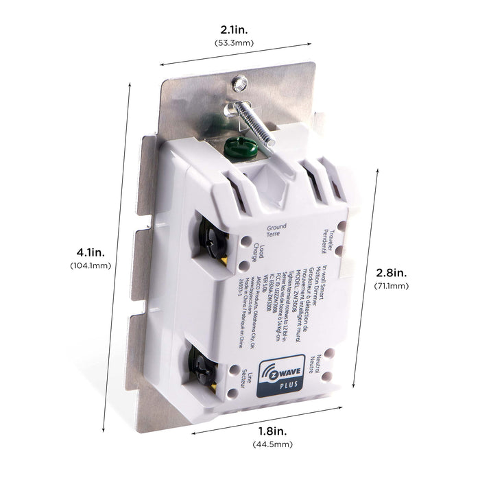 GE Enbrighten Z-Wave Plus Smart Motion Sensor Dimmer Switch, Full Light Dimming, Vacancy / Occupancy Sensor, White and Lt. Almond, Zwave Hub Required, Works with SmartThings, Wink, Alexa, 26933