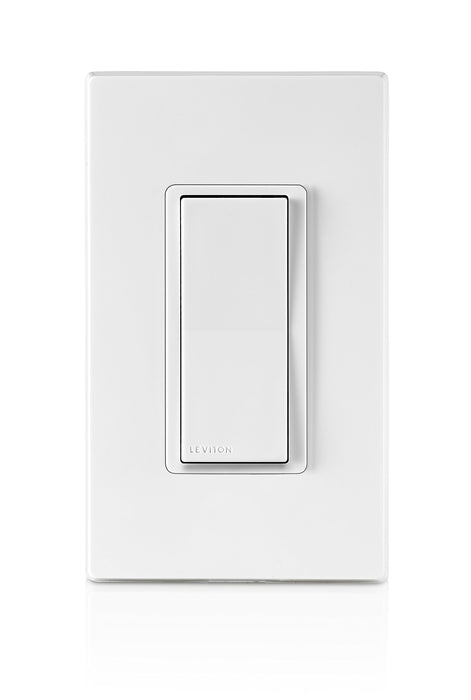 Leviton DZ15S-1BZ Decora Smart Switch with Z-Wave Technology, Ivory, 1-Pack, White/Light Almond