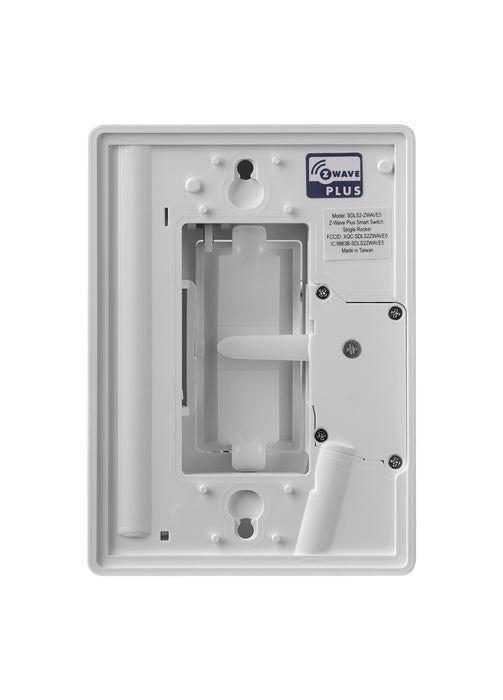 Home Automation Lighting, ZWAVE Plus Smart Switch by Ecolink (New, in Retail Packaging) - Lighting Control, White Single Rocker Style Light Switch Design (PN - SDLS2-ZWAVE5)