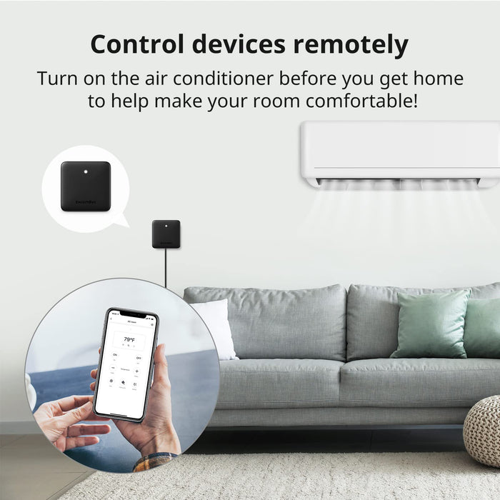 SwitchBot Hub Mini Smart Remote - IR Blaster, Link SwitchBot to Wi-Fi (Support 2.4GHz), Control TV, Air Conditioner, Compatible with Alexa, Google Home, HomePod, IFTTT