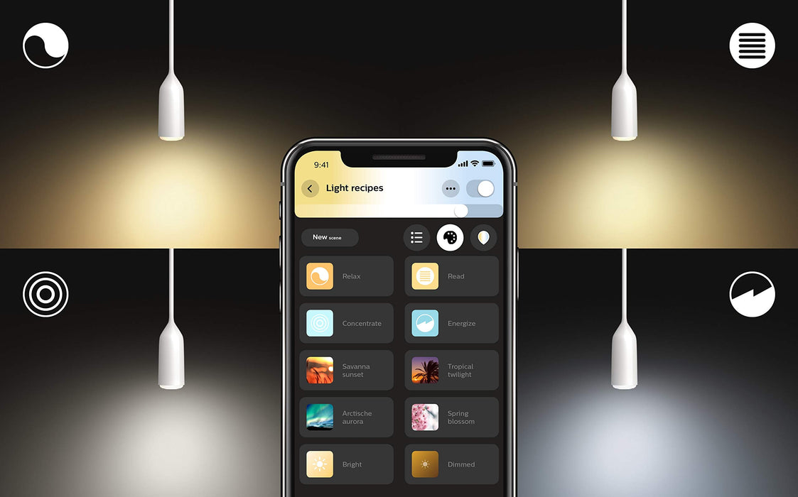 Philips Hue White & Colour Ambiance Enchant Pendant LED Smart Light, Colour Changing, Bluetooth & Zigbee compatible, voice activated with Alexa, Apple Home Kit, and Google Assistant, Music Sync, White