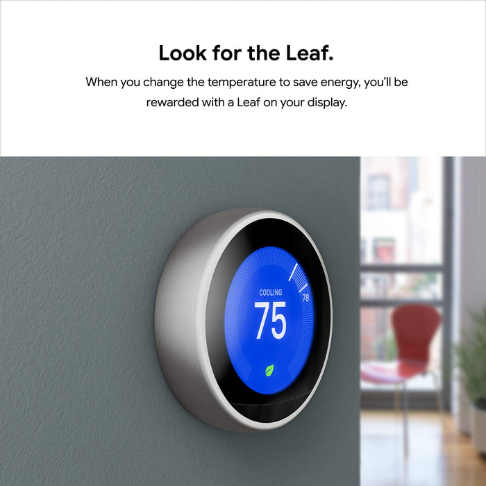 Google Nest Learning Thermostat (3rd Gen) - White