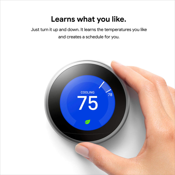 Google Nest Learning Thermostat (3rd Gen) - White