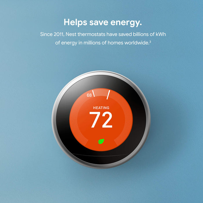 Google Nest Learning Thermostat (3rd Gen) - White