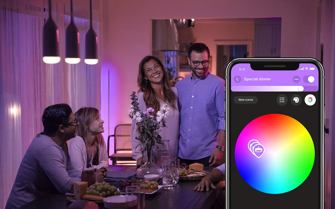 Philips Hue White & Colour Ambiance Enchant Pendant LED Smart Light, Colour Changing, Bluetooth & Zigbee compatible, voice activated with Alexa, Apple Home Kit, and Google Assistant, Music Sync, White