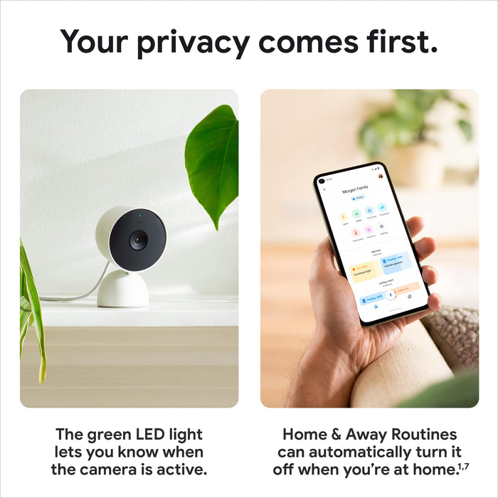 Google Nest Security Cam (Wired) - 2nd Generation - Snow