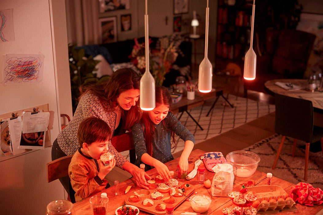 Philips Hue White & Colour Ambiance Enchant Pendant LED Smart Light, Colour Changing, Bluetooth & Zigbee compatible, voice activated with Alexa, Apple Home Kit, and Google Assistant, Music Sync, White