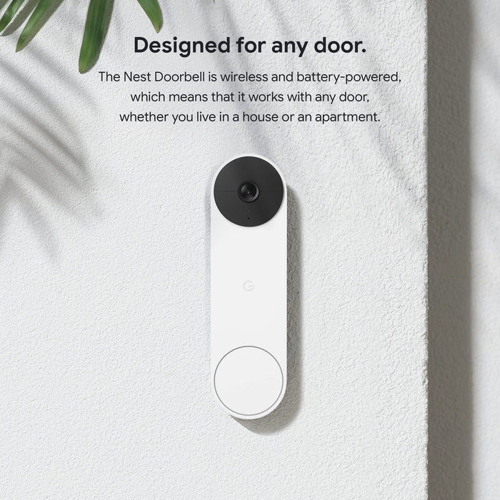 Google Nest Doorbell - Battery - Snow