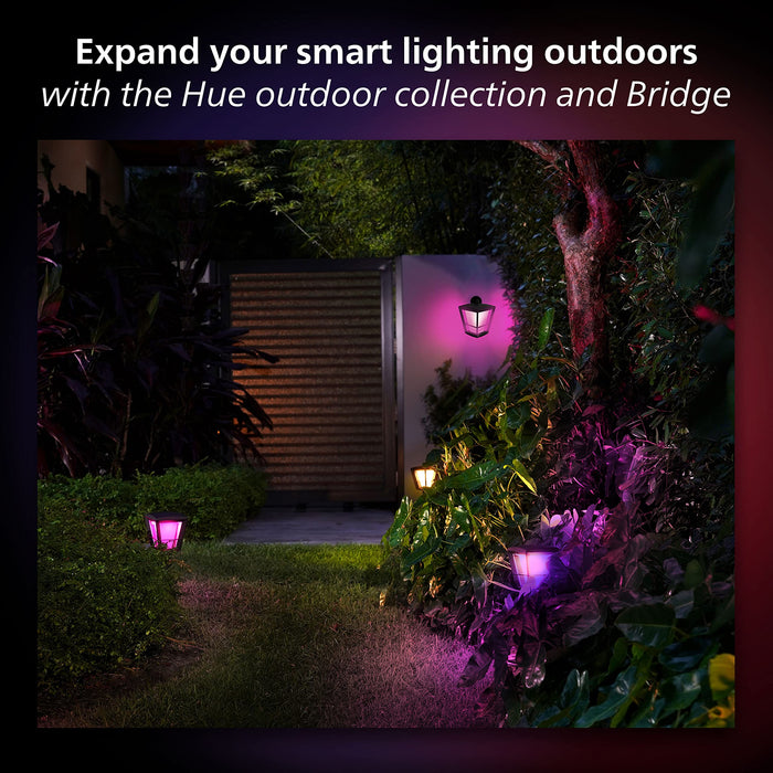 Philips Hue Outdoor Motion Sensor for Smart Lights (Requires Hue Hub) Installation-Free, Smart Home, Smart Lighting, Exclusively for Philips Hue Smart Bulbs, Black (570985)