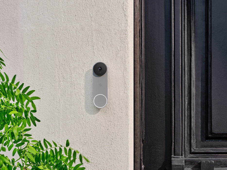 Google Nest Doorbell (Wired, 2nd Gen) - Wired Video Doorbell Camera - Doorbell Security Camera - Ash (G28DR)