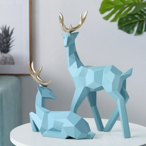 Deers Statue Reindeer Figurines Deer Sculpture Home Decor Reindeer