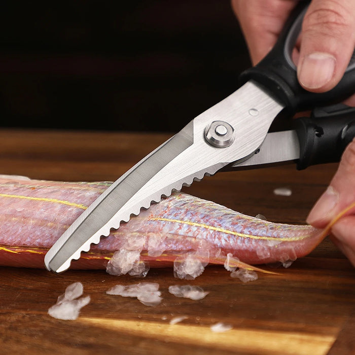 XINZUO Kitchen Scissors Stainless Steel Kitchen Meat Cutting Scissors