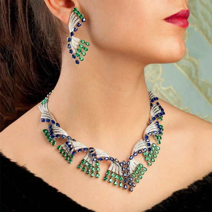 missvikki Be Original New 4PCS Shiny spindrift Luxury Necklace Bangle