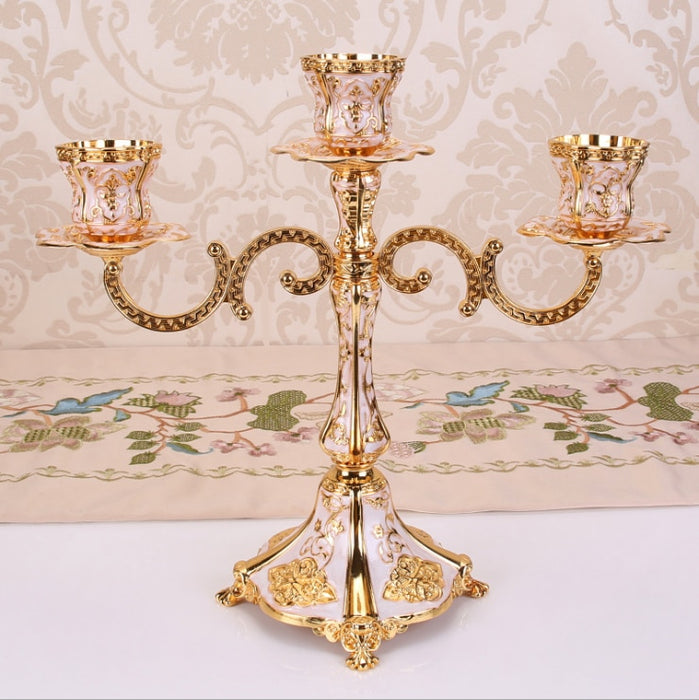 IMUWEN Metal Candle Holders Design Candlestick Luxury Tabletop Stand