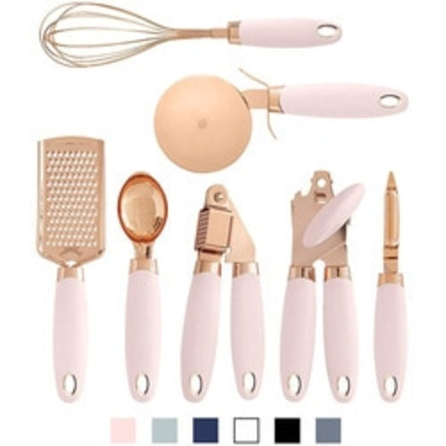 Silicone Kitchen Gadgets Accessories | Kit Silicone Kitchen Rose Gold
