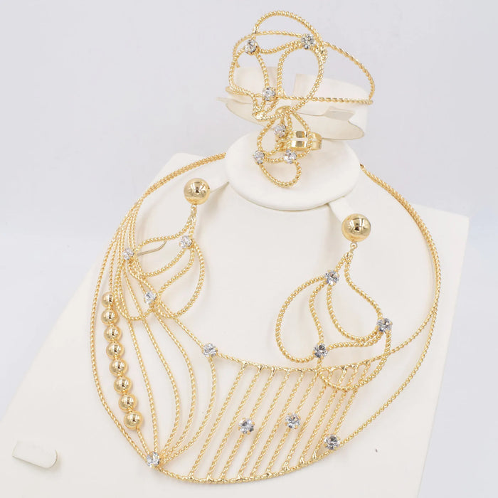 NEW DESIGN GOLD  Colors Wedding Jewellery Designs Factory Price