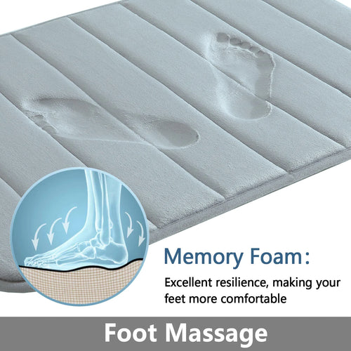 1/2/3Pieces Memory Foam Bath Mat Sets 40x60CM/50x80CM/50x60CM U-Shaped