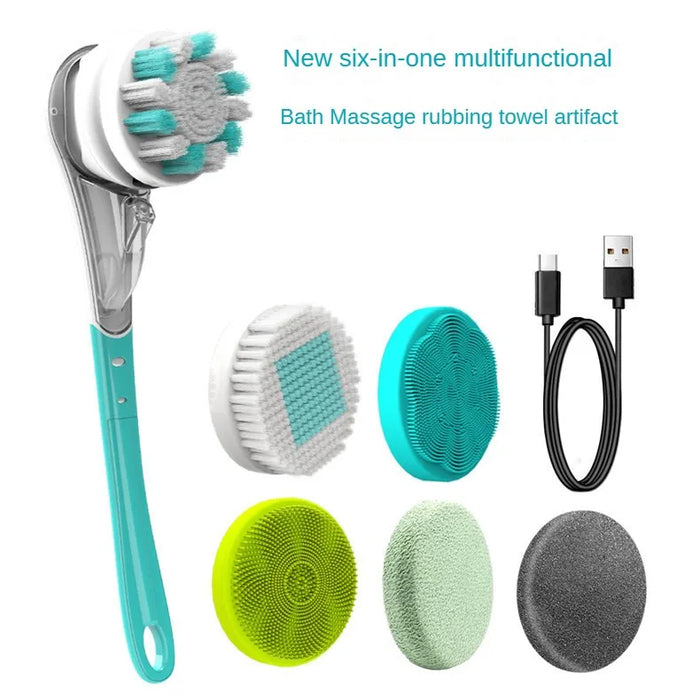 New Waterproof Electric Bath Brush Multifunctional Massage Bath Brush