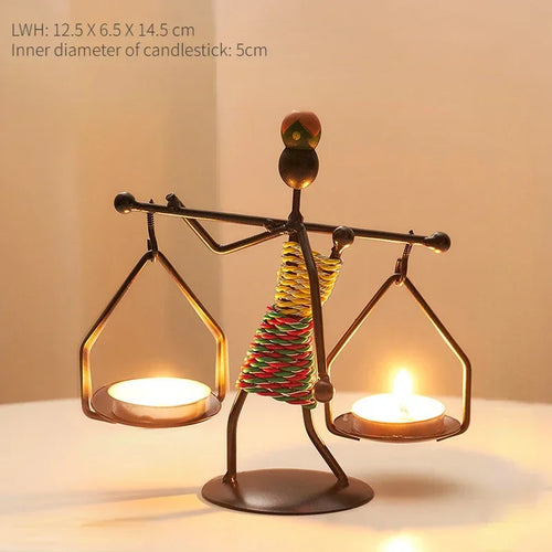 Home Decoration Ornament Abstract Character Sculpture Holders Music